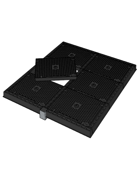 Solid Top Multipart Class D Access Covers