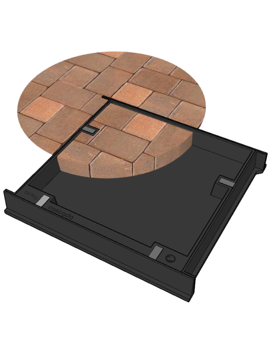 Single Part Paver Infill Access Covers